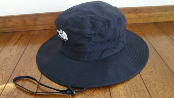 即決送料無料 美品 TheNorthFace ザノースフェイス ナイロンハット 帽子 黒 S