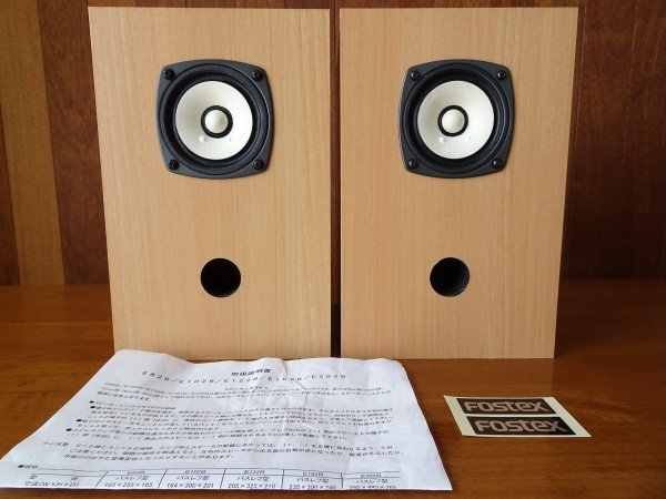 FOSTEX FE83En + FOSTEX E82B ペア スピーカー エンクロージャー