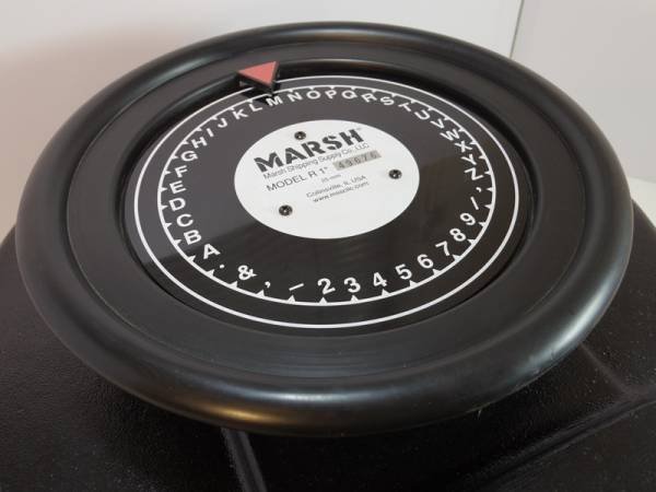 世田谷ベース　MARSH ステンシルマシン　1インチ　正規品　シリアルNOあり マーシュステンシルマシン MARSH 1インチ ステンシル カッティング