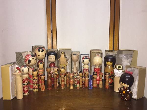 こけし⑨ 31本 まとめて 弥治郎 鳴子 笹野彫 お鷹ぽっぽ ニワトリ フクロウ 郷土玩具 民芸こけし　