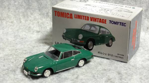 おもちゃ TLV 1/64 ポルシェ 911 912 1967年式 LV-93 b 深緑
