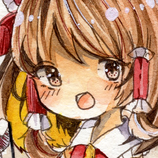 同人手描きイラスト 東方project 博麗霊夢 ディフォルメ ミニキャラ 透明水彩イラスト原画 手描きイラスト 売買されたオークション情報 Yahooの商品情報をアーカイブ公開 オークファン Aucfan Com