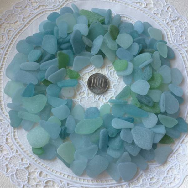 no.23 小中 シーグラス ビーチグラス 350g_1