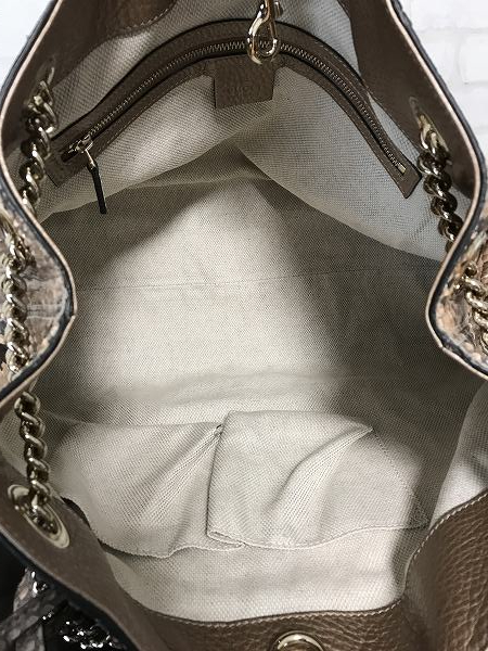 1円～ 美品 グッチ GUCCI ソーホー SOHO パイソン