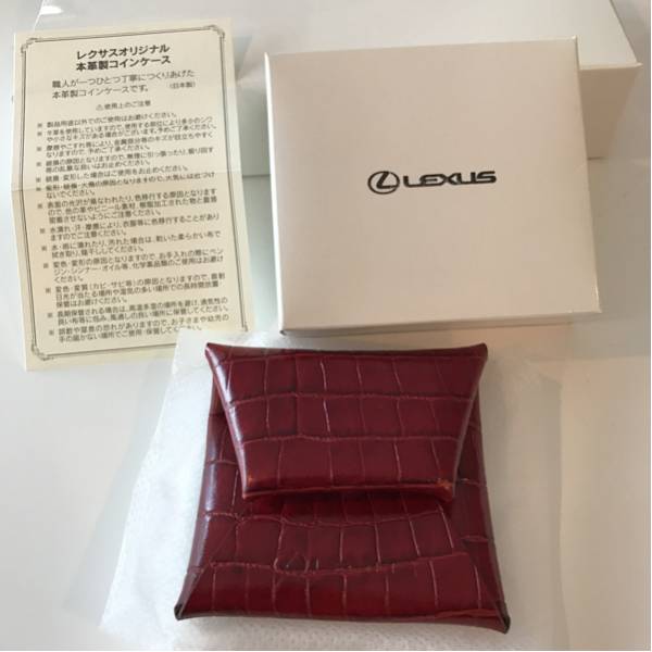 新品★非売品★ノベルティ★レクサス オリジナル コインケース 小銭入れ 本革