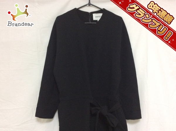 エンフォルド ワンピース 36 レディース 黒 ENFOLD