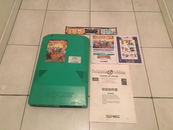 カプコン CPS2サブ ダンジョン&ドラゴンズ タワーオブドゥーム 電池交換済 付属品全付