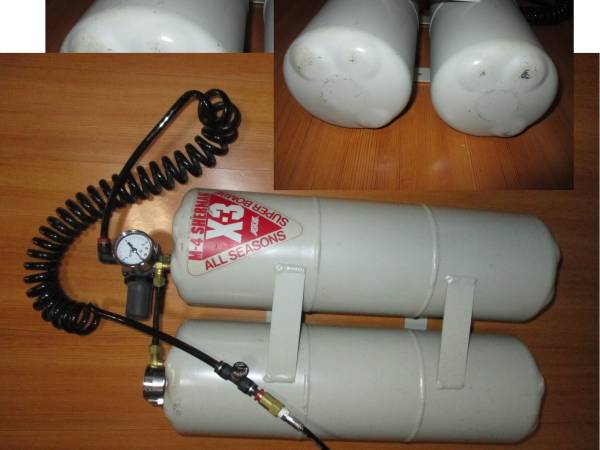 Yahoo!オークション NIKKEN エアーガン用外部アルミエアータンク12L M4