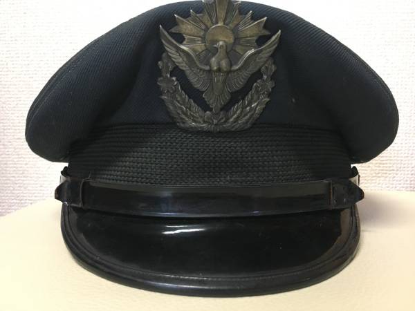 最終価格　警察　制帽 58 cm 警察予備隊 陸上自衛隊 58式 幹部制帽 帽子 制服(帽子)｜売買された
