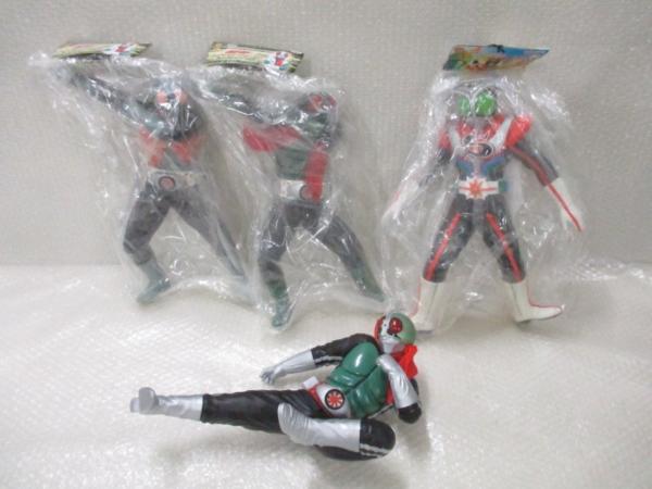 まとめ売り 仮面ライダー ビッグサイズソフビ 力と技のV3編，ストロンガー 等