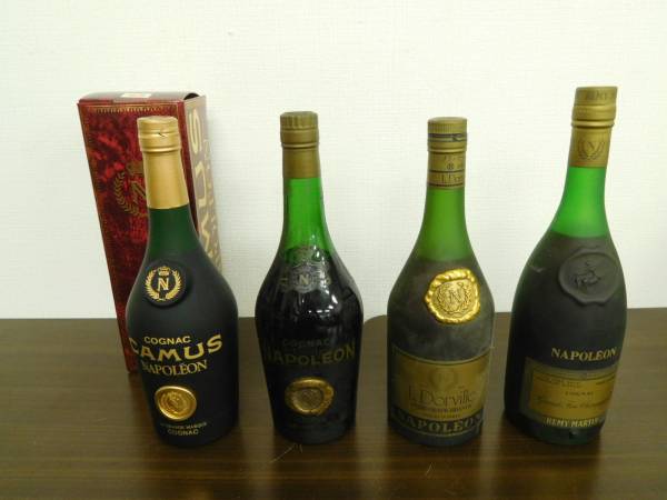 1606 COGNAC CAMUS NAPOLEONなど ブランデー4本セット まとめ 古酒