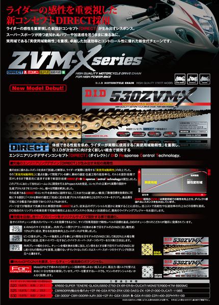 カノン　流しセット　20 DID ゴールドチェーン 525ZVMX 110リンク 新品 DIDチェーン 【公式通販】