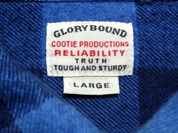 COOTIE クーティー - チェック Check シャツ Work PRODUCTIONS L⁄S