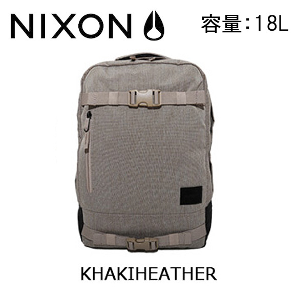 1円 SNB/NIXON/ニクソン DEL MAR バックパック/BK/KHAKIHEATHER