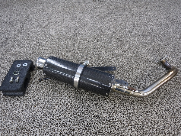 ズーマー AF58 BEAMS ステンレス／カーボン マフラー