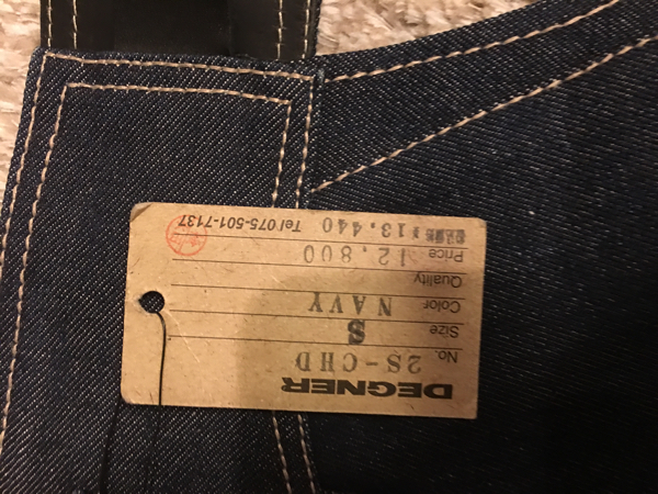 デニム　チャップス　デグナー製 DEGNER デニムチャップス S NAVY 2S-CHD 新品 デグナー(オートバイ関連