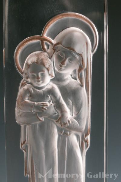 LALIQUE ルネ・ラリック クリスタル 聖母子像 37cm マリア像 置物