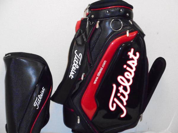 タイトリスト Titleist 3点式 9.5型 エナメル キャディバッグ プロ