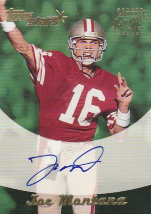2000 TOPPS STARS Joe Montana Auto ジョー・モンタナ直筆サインカード 