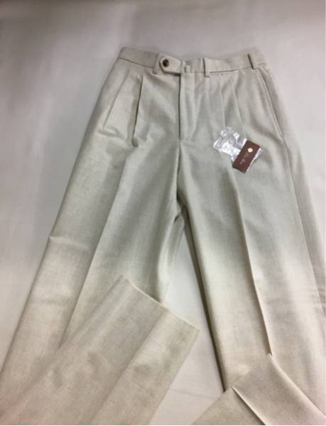 ロロピアーナ 新品 最高級ウール100%スラックス42