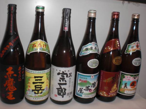伊佐美、赤霧島、薩摩茶屋、宗一郎、三岳、赤魔王選べる3銘柄セツト