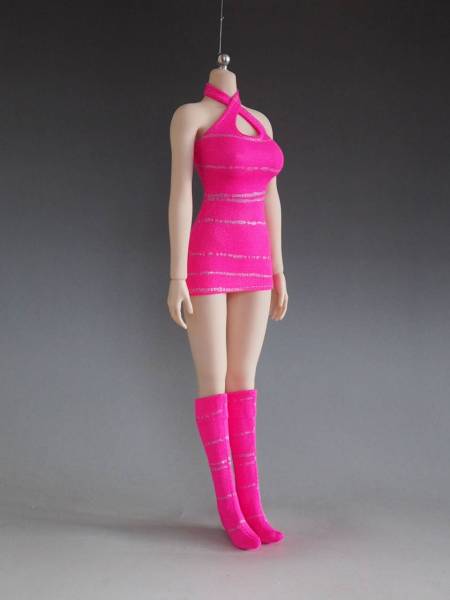 ☆ Phicen（ファイセン）1/6 Large bust用　クロスネックワンピース kp☆