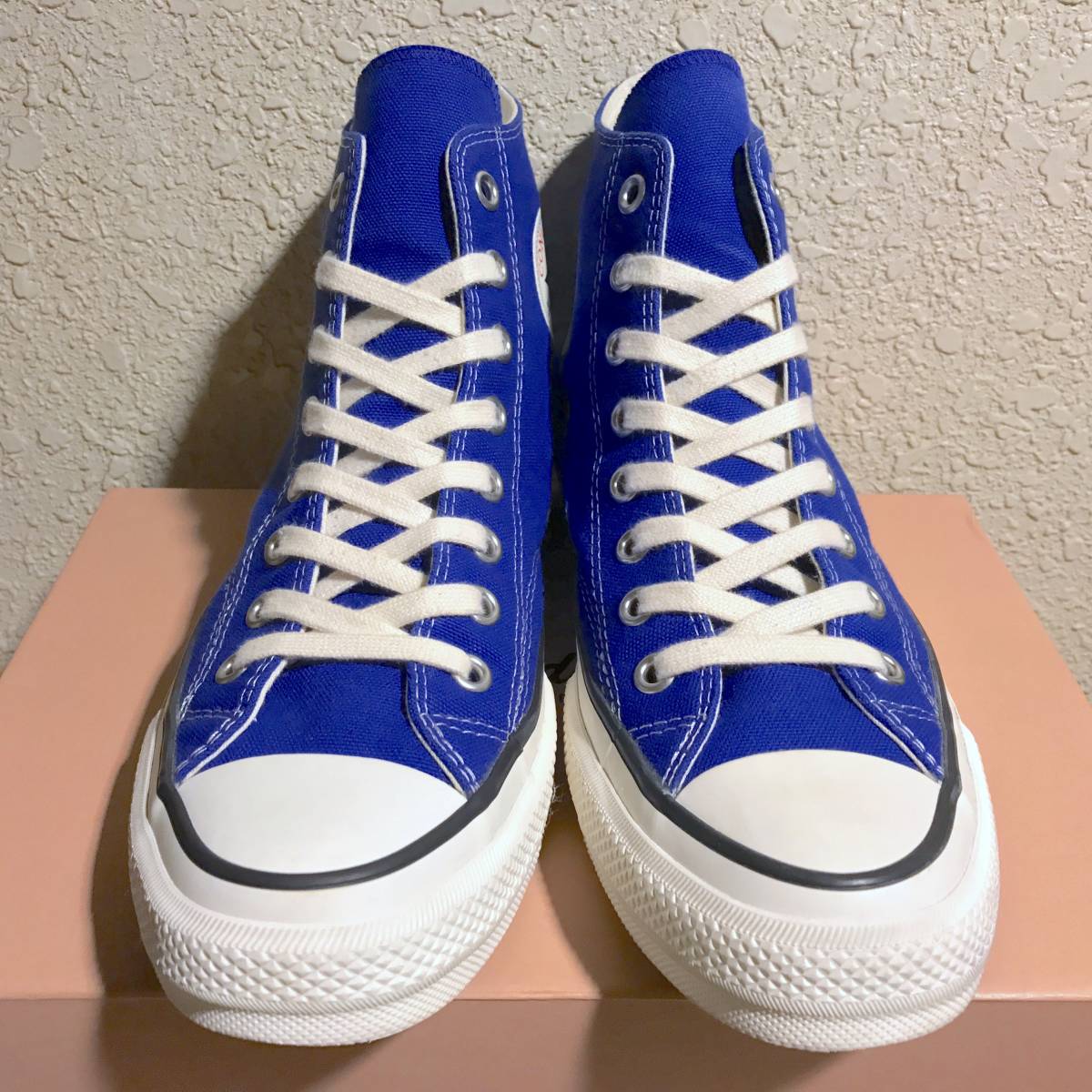 超美品 CONVERSE ADDICT チャックテイラー CANVAS HI BLUE 27cm 中古 1970年代 復刻 三ツ星 限定 ALLSTAR CHUCK TAYLOR ct70s1970s青ブルー
