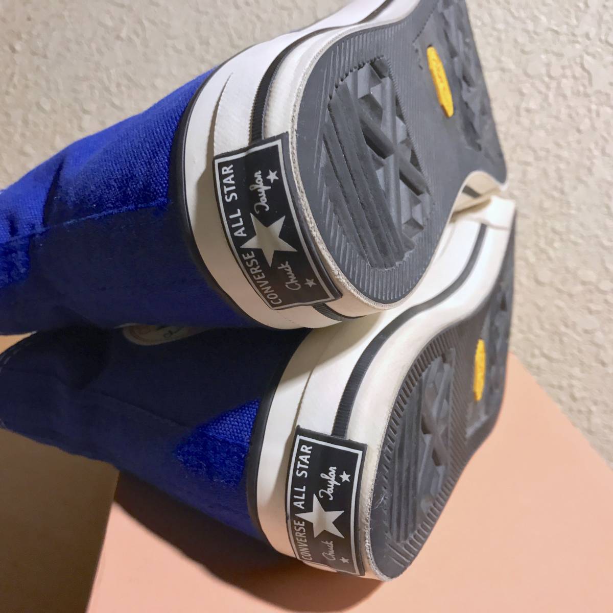 超美品 CONVERSE ADDICT チャックテイラー CANVAS HI BLUE 27cm 中古 1970年代 復刻 三ツ星 限定 ALLSTAR CHUCK TAYLOR ct70s1970s青ブルー