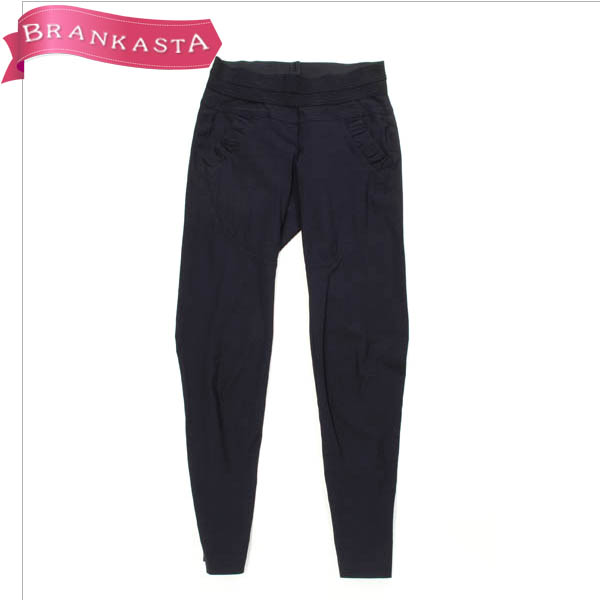 ★DOUBLE STANDARD CLOTHING・ダブルスタンダードクロージング★デザインポケット アンクルパンツ 36★黒★[NEW]★17wt24