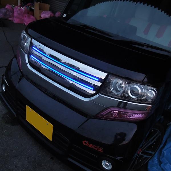 N-BOX カスタム JF1 JF2 前期 専用 LED フロントグリル マークレス