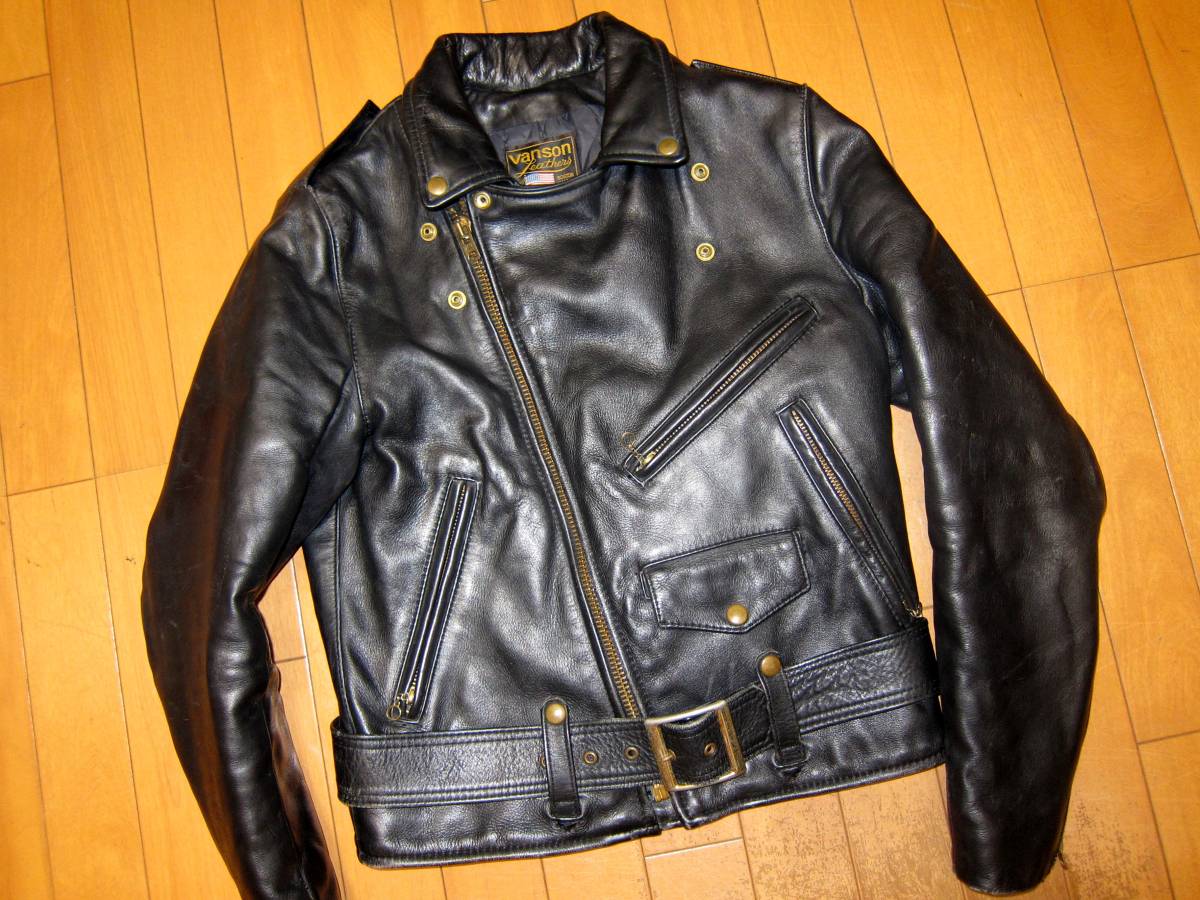 バンソン レザージャケット 革ジャン アメリカ製 ライダース VANSON 