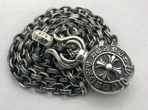 クロムハーツ★ラージクロスボールペンダント/86g！60cmペーパーチェーン！インボイス