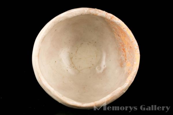 雅】小川待子 希少秀逸作 白釉茶碗 共箱 共布 本物保証(陶磁一般