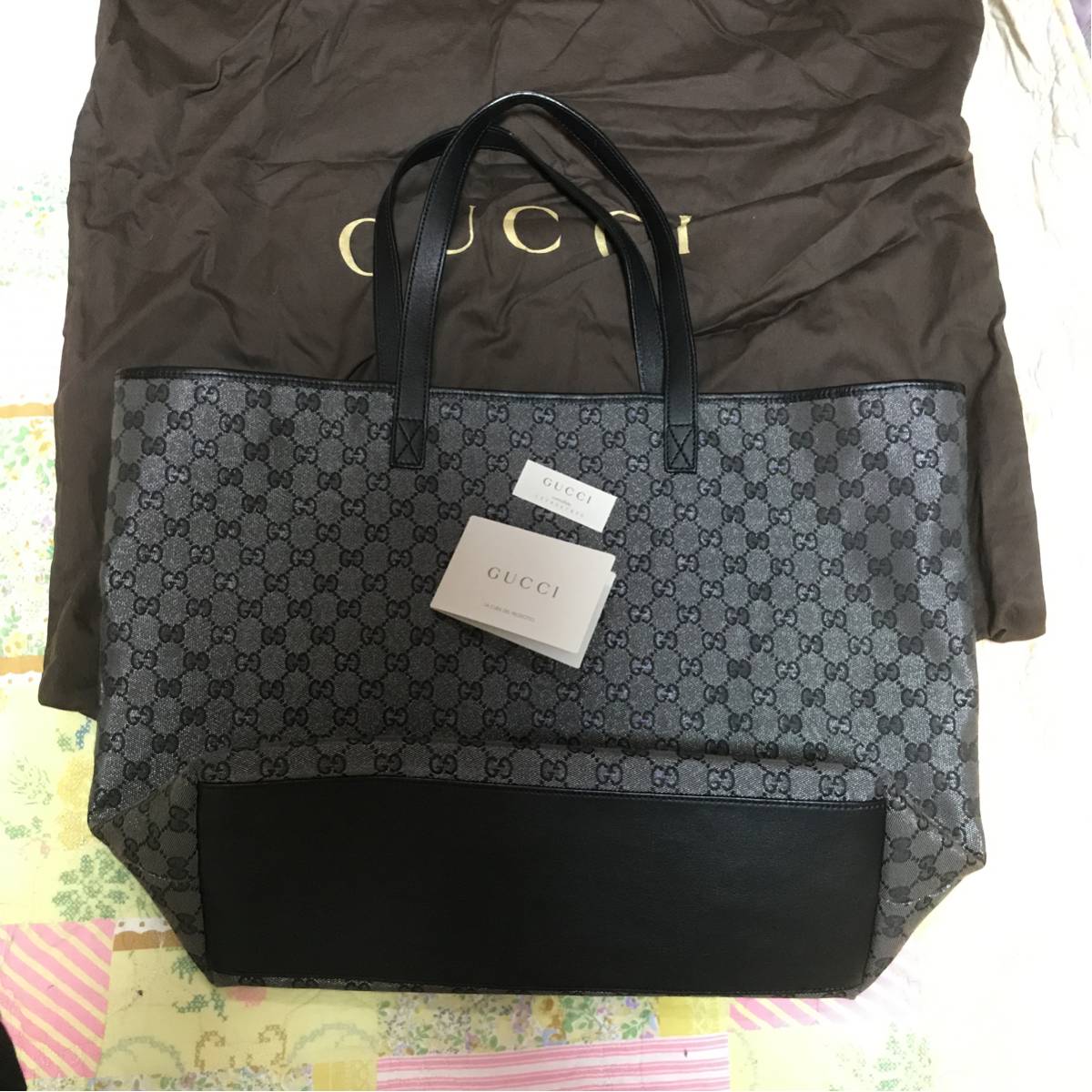 【人気，定番人気】 GUCCI グッチ トートバッグ 大きめ マザーズバッグに(かばん、バッグ)｜売買されたオークション情報、yahooの商品情報をアーカイブ公開 - オークファン かばん、バッグ