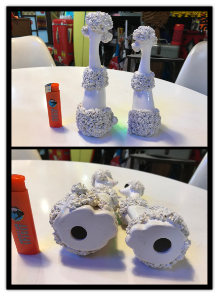 ☆ビンテージ50s60s/プードル/2体セット/陶器製/poodle/フィフティーズ