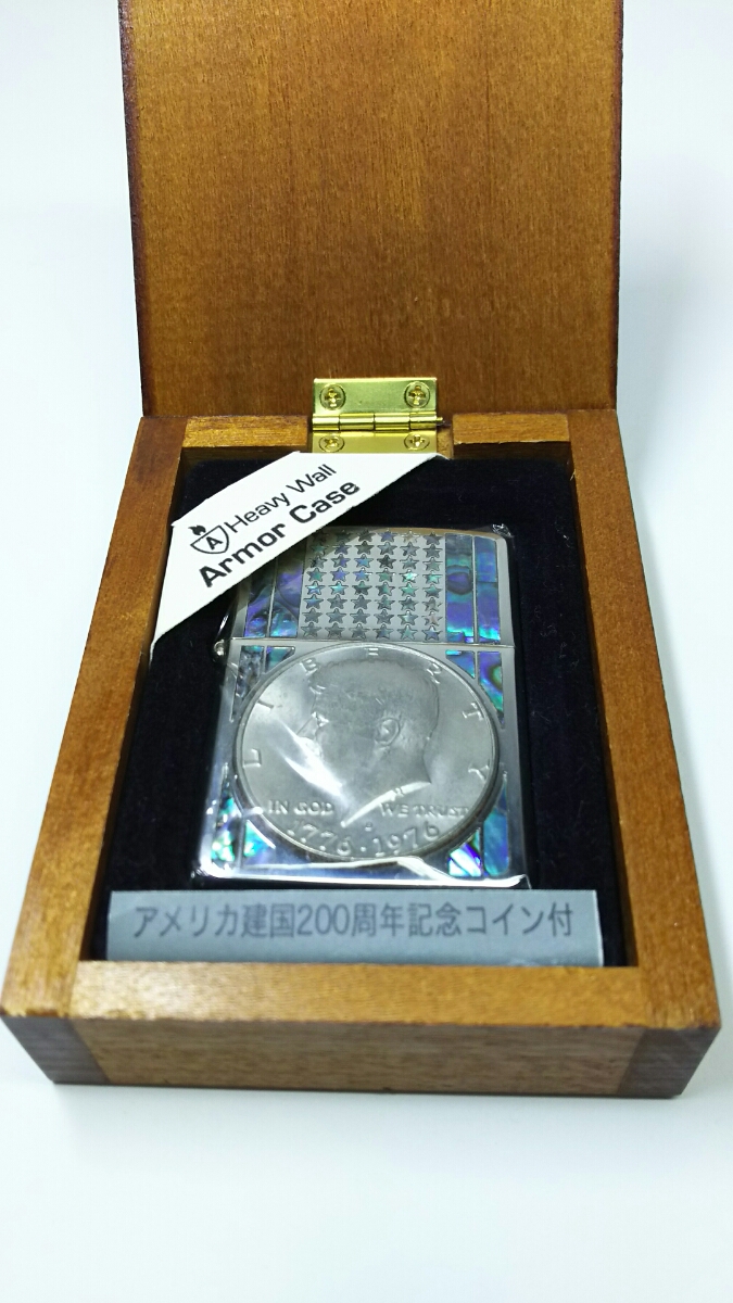 ZIPPO - アーマーケース アメリカ建国200周年記念 未使用品 の落札