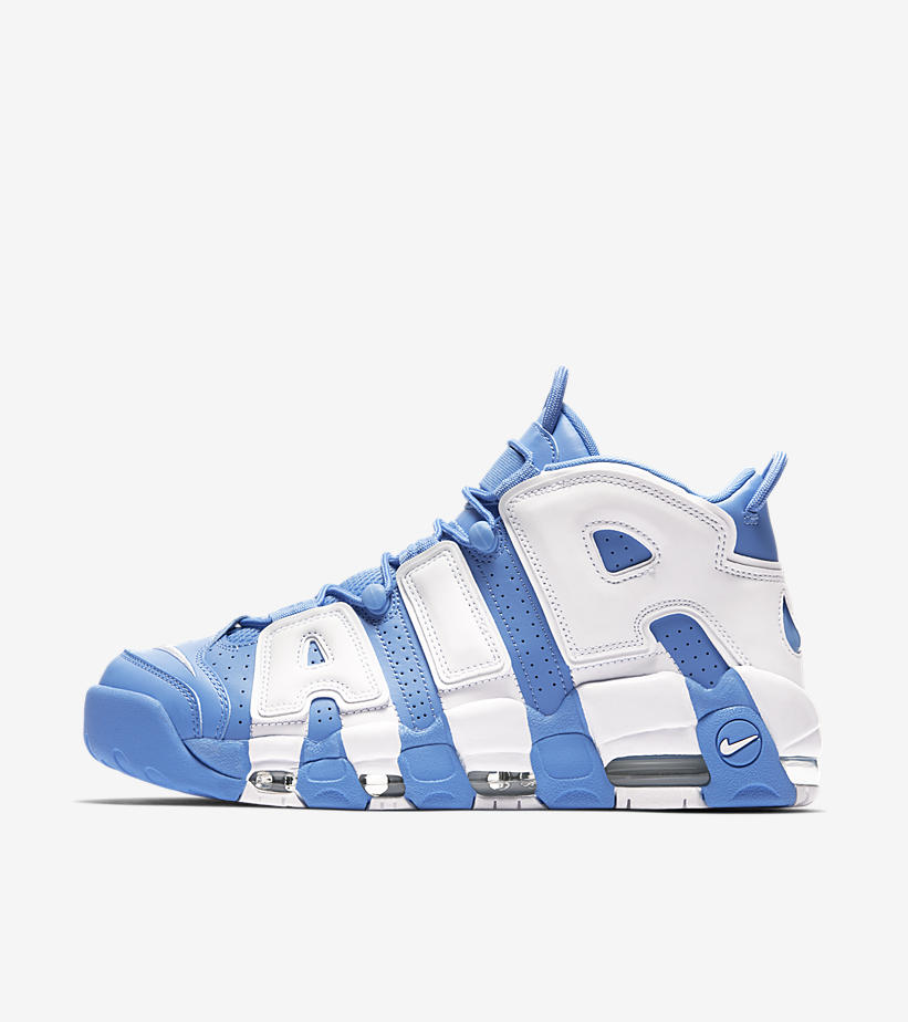 正規品 NIKE AIR MORE UPTEMPO UNIVERSITY BLUE WHITE US9.5 27.5cm エアモアアップテンポ モアテン 水色 Supreme