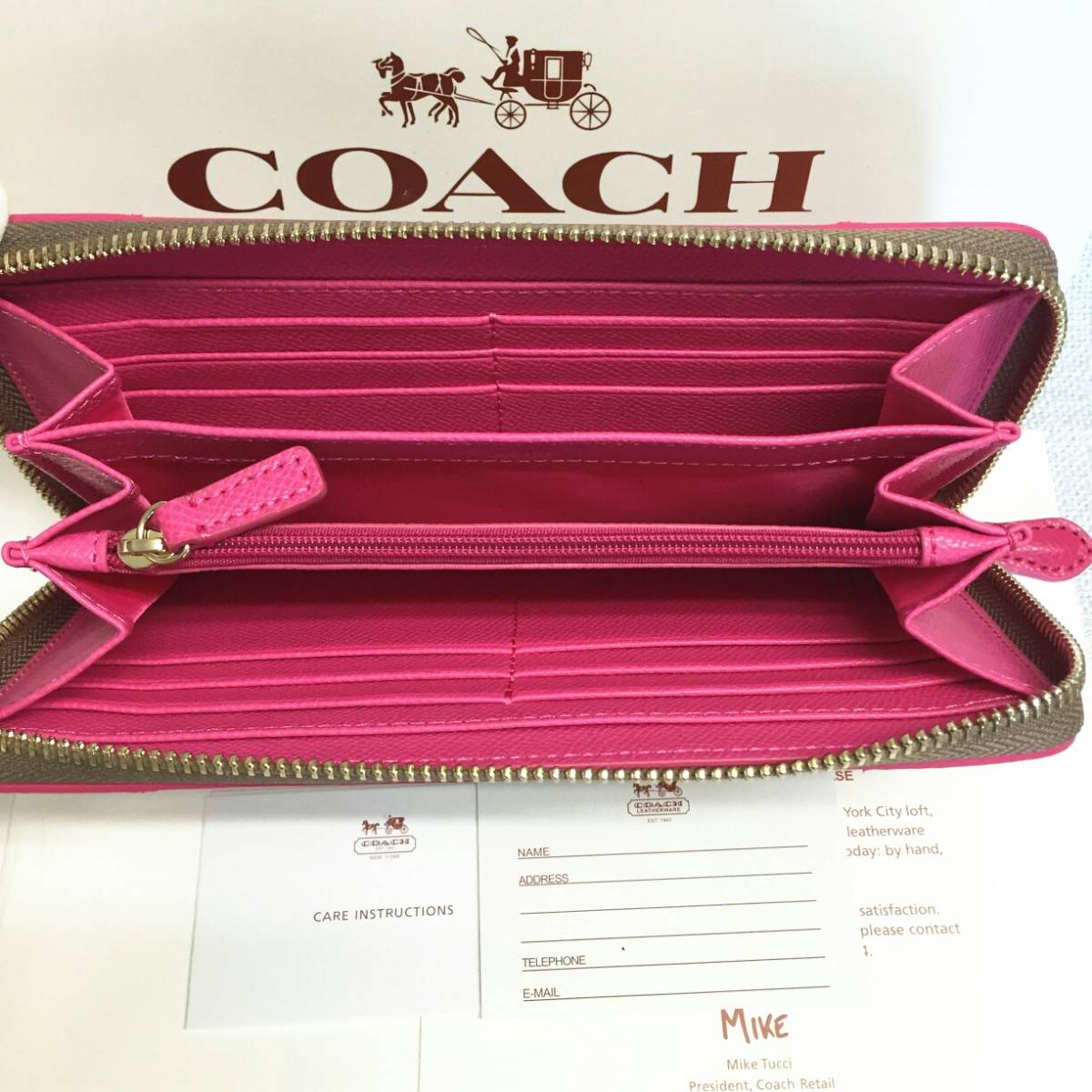 Coach コーチ長財布 レディース財布 F ローズピンク アウトレット品 女性用財布 売買されたオークション情報 Yahooの商品情報をアーカイブ公開 オークファン Aucfan Com