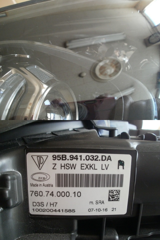 ポルシェ マカン 95B ヘッドライトユニット HID 右 純正品 中古美