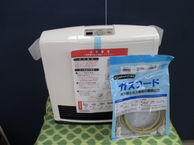 ❷新品 未使用 ガスファンヒータ　ガスコード付き ⑤☆東邦ガスガスファンヒーター☆RC-41FHB☆11畳～15畳☆未