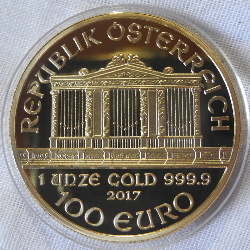オーストリア ウィーンフィル 100ユーロ金貨 24金メッキレプリカ コイン17年 1oz 1オンス ヨーロッパ 売買されたオークション情報 Yahooの商品情報をアーカイブ公開 オークファン Aucfan Com