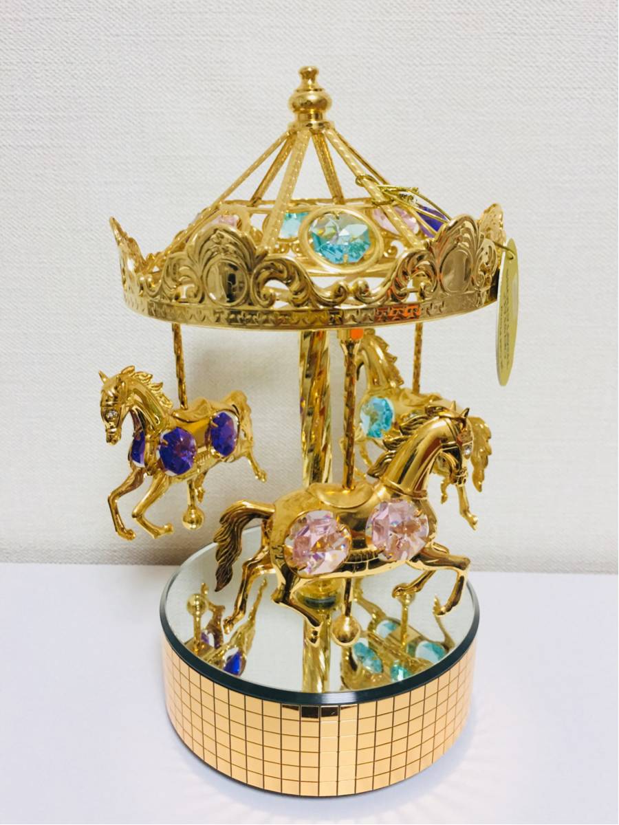 美品☆スワロフスキー オルゴール メリーゴーランド SWAROVSKI 2026年