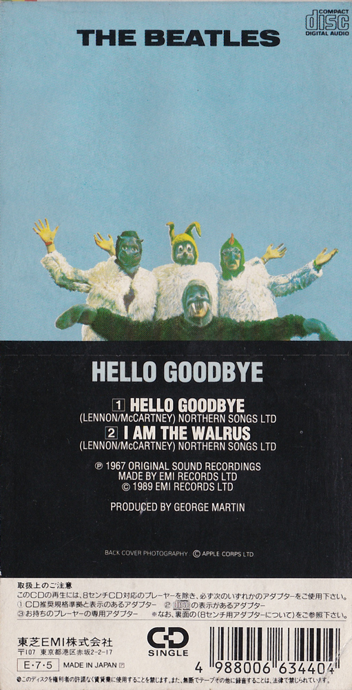 Le Beatles Frigo Magnet Hello Goodbye I Am The Walrus