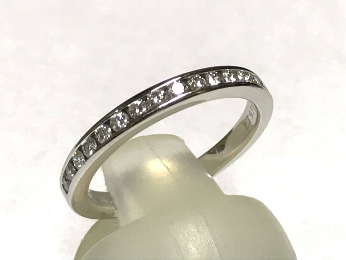 Tiffany \u0026 Co.（リング(指輪)）のフリマアイテム一覧 歳末セール☆　ティファニー チャネルセッティング バンドリング プラチナ ダイヤ Pt950 ダイヤ ハーフサークル エタニティリング 指輪
