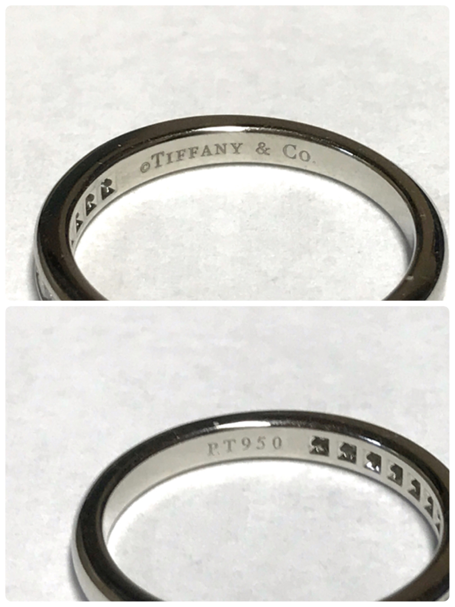 Tiffany \u0026 Co.（リング(指輪)）のフリマアイテム一覧 歳末セール☆　ティファニー チャネルセッティング バンドリング プラチナ ダイヤ Pt950 ダイヤ ハーフサークル エタニティリング 指輪