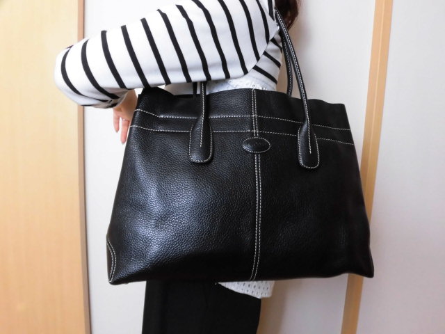 超美品◆高級本物◆トッズ バッグ 39cm TOD'S布袋付◆15395