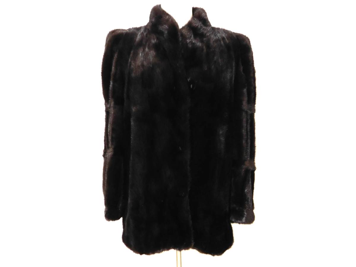 正規品 Black Jewel ブラックジュエル ミンク MINK コート 毛皮 ダーク 