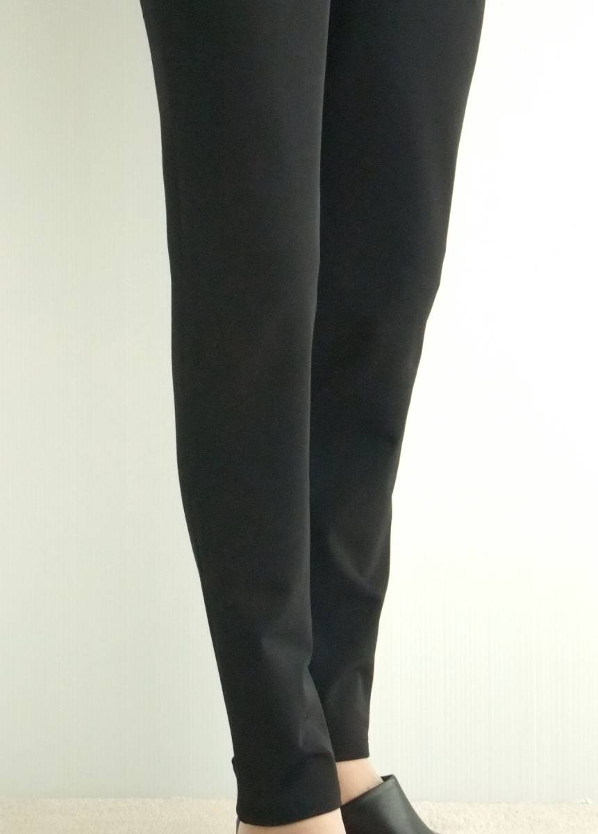 ハンドメイド★４Ｌ★細見え★黒2wayストレッチ★スキニーパンツ★股下の丈詰め可