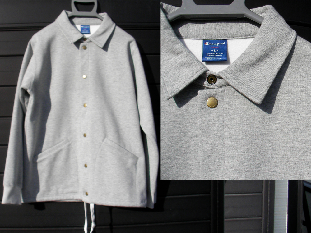 チャンピオン　コーチジャケット　グレー　L　新品