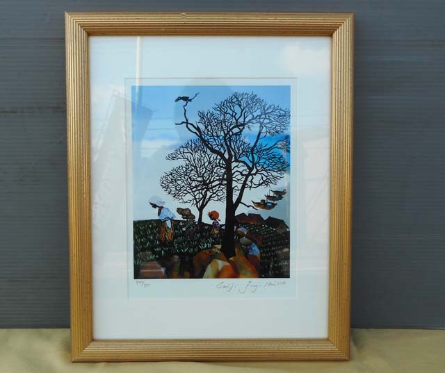 ■藤城清治 版画 直筆サイン■A11